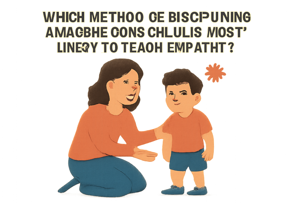 which method of disciplining an aggressive child is most likely to teach empathy?