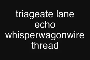 triageate lane echo whisperwagonwire thread